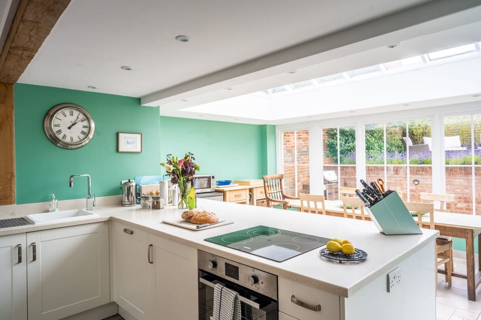 Ground floor: Large, contemporary kitchen