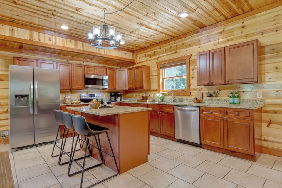 Fully-equipped kitchen.