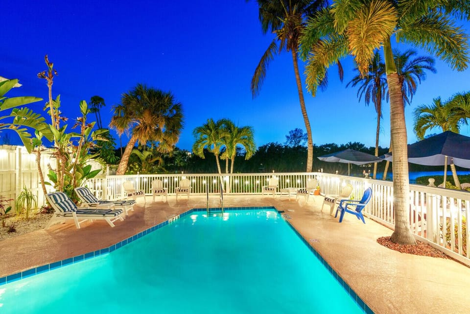 Resort`s heated pool