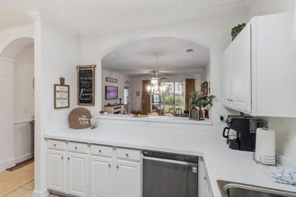 View of Condo from Kitchen
