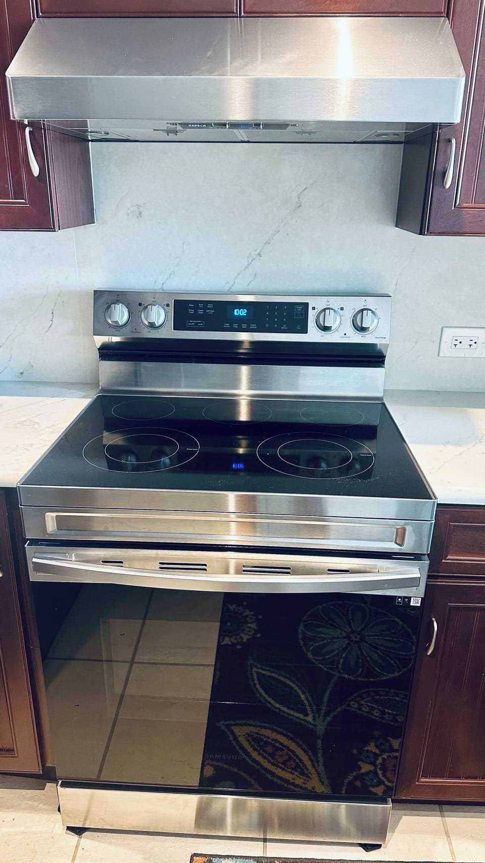 New stainless stove