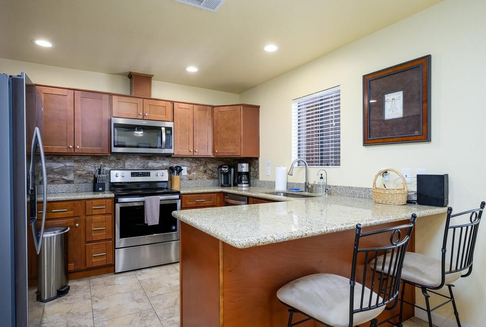 Nice stainless steel appliances