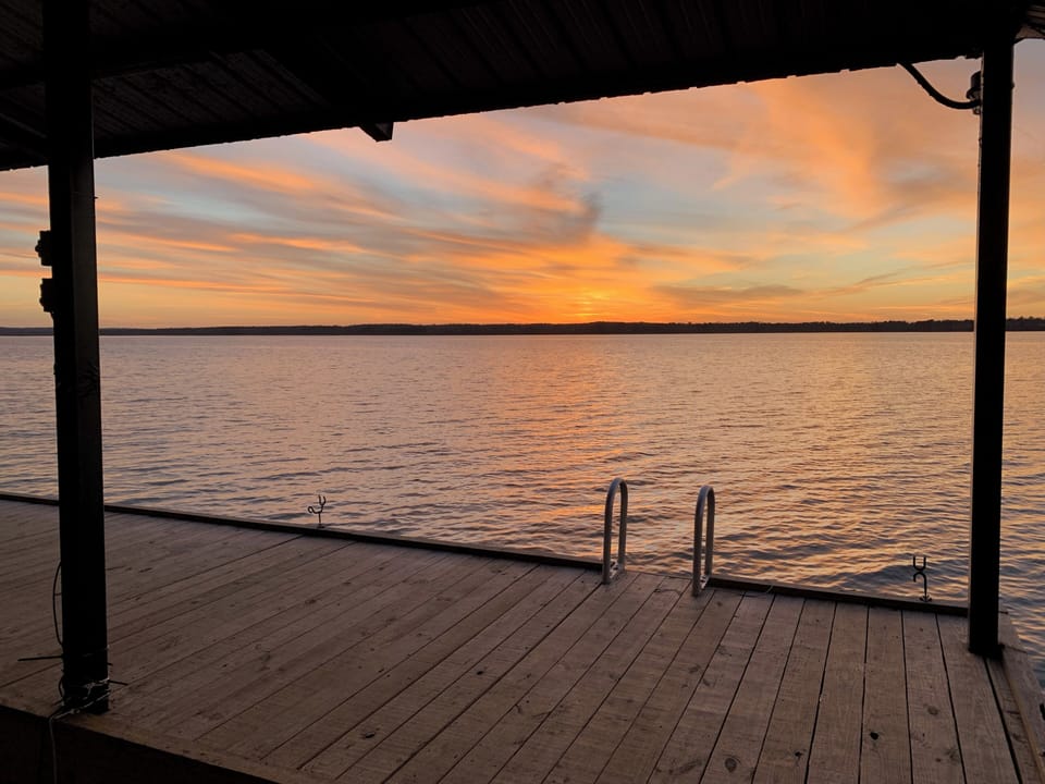 Sunsets on the dock are gorgeous from start to finish! 