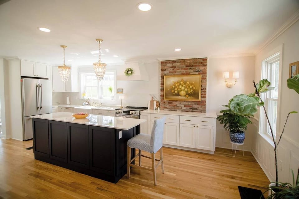 Whip up gourmet meals in this fully equipped kitchen with modern appliances.