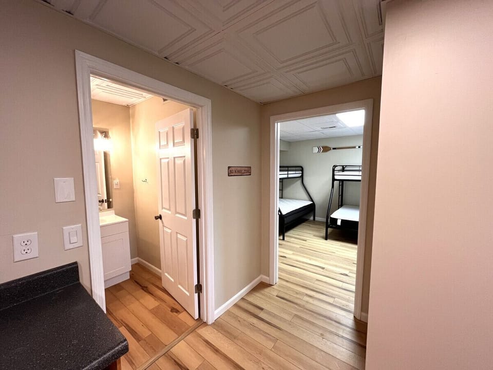 Basement Bath and Bunk Room