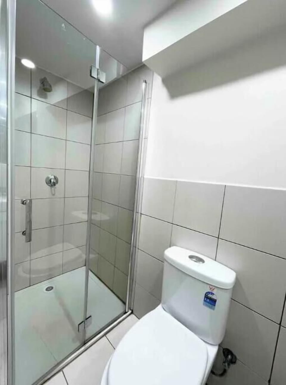 Shower and toilet
