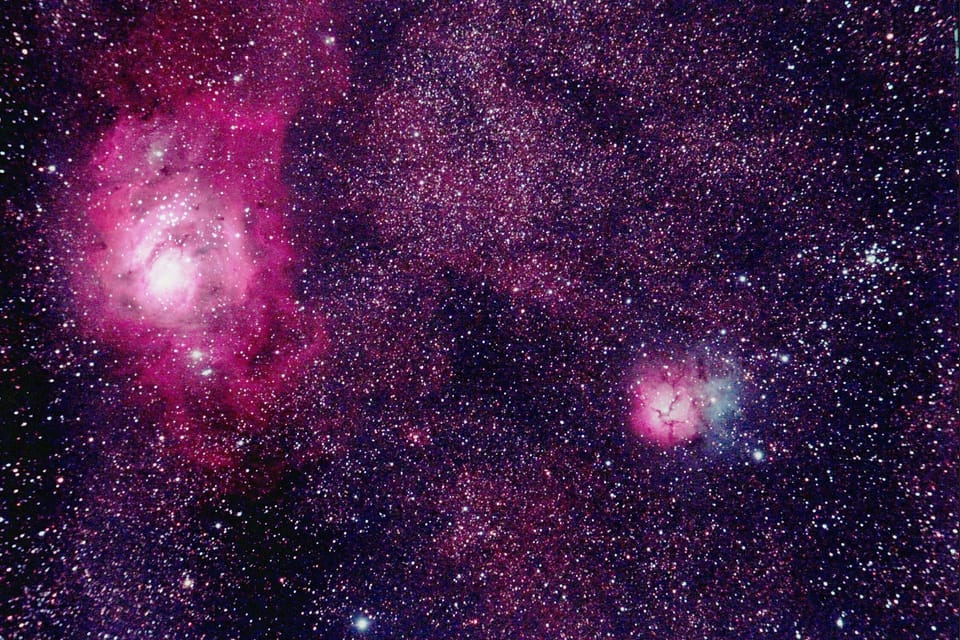 Our night sky by telescope and night camera.