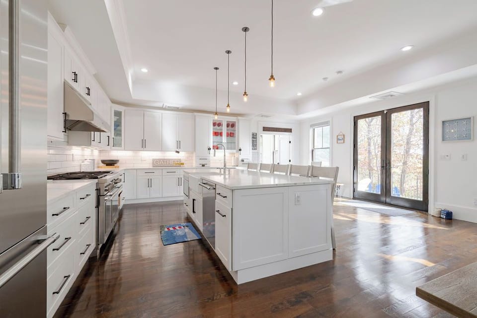Modern Chef's Kitchen is huge!!