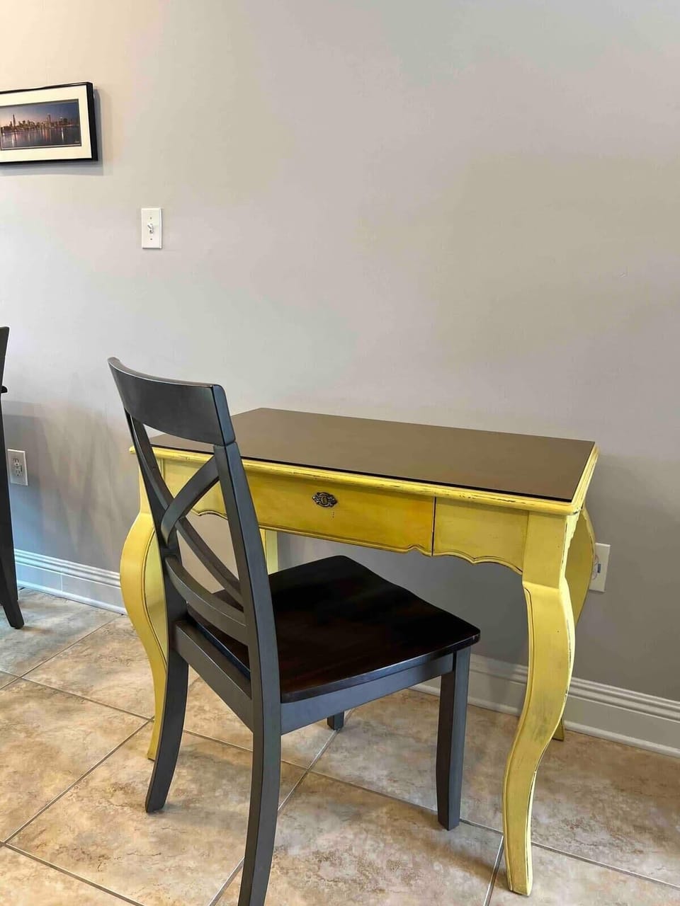 Separate work-from-home desk