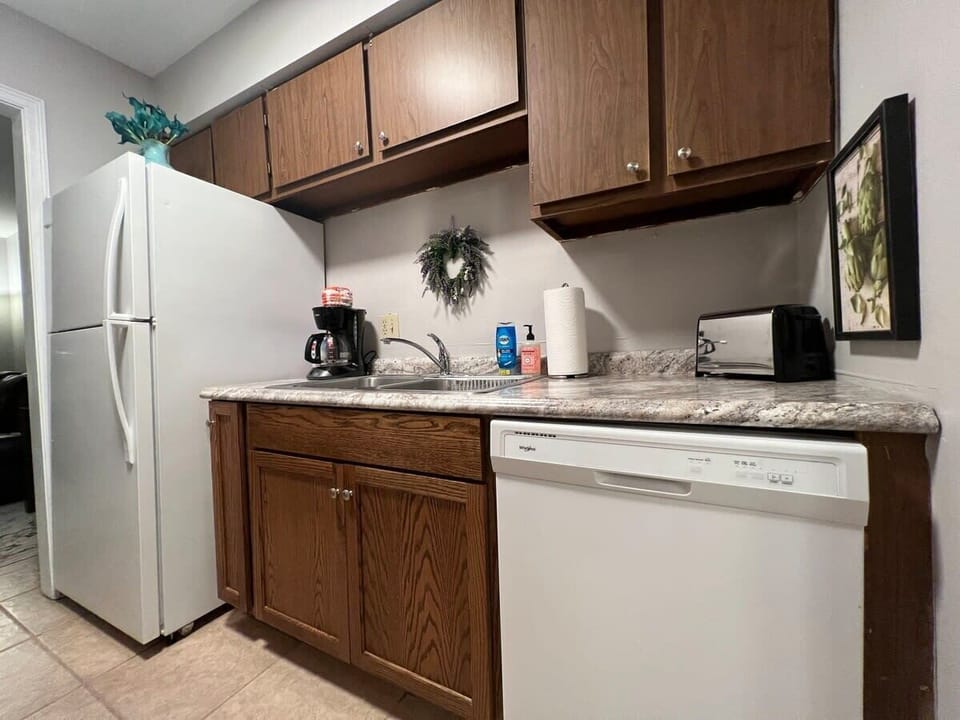 Dishwasher in kitchen