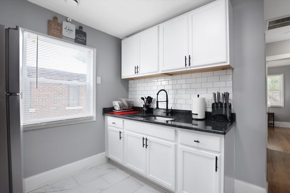 Feel free to help yourself with anything you see in the kitchen.