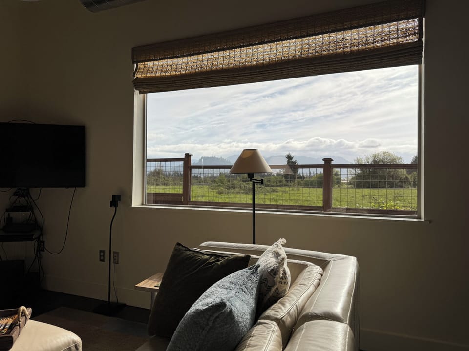 Curl up with a good book and enjoy the views. 