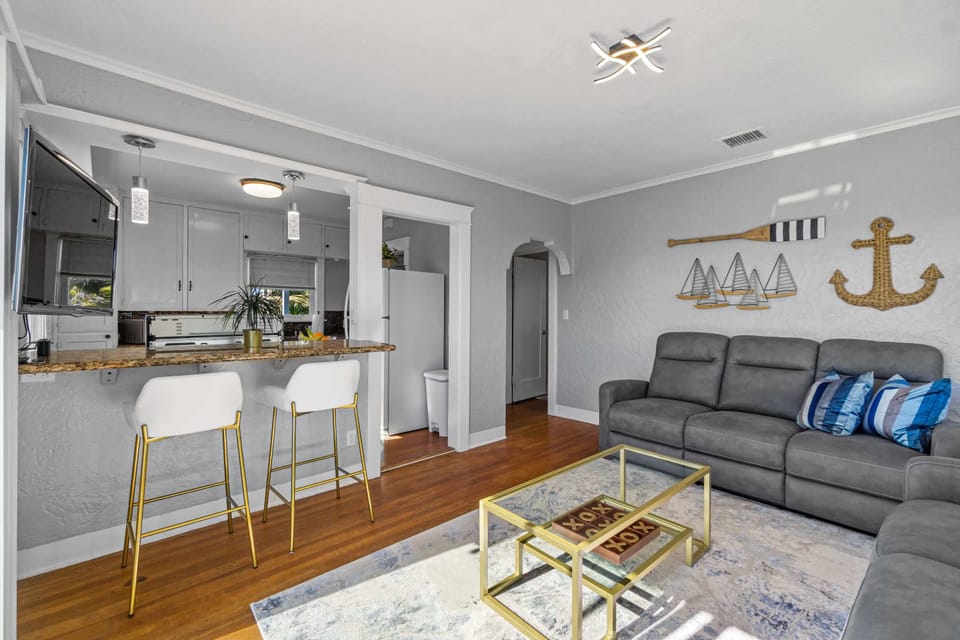 Living Room | Kitchen Bar Seating | Smart TV