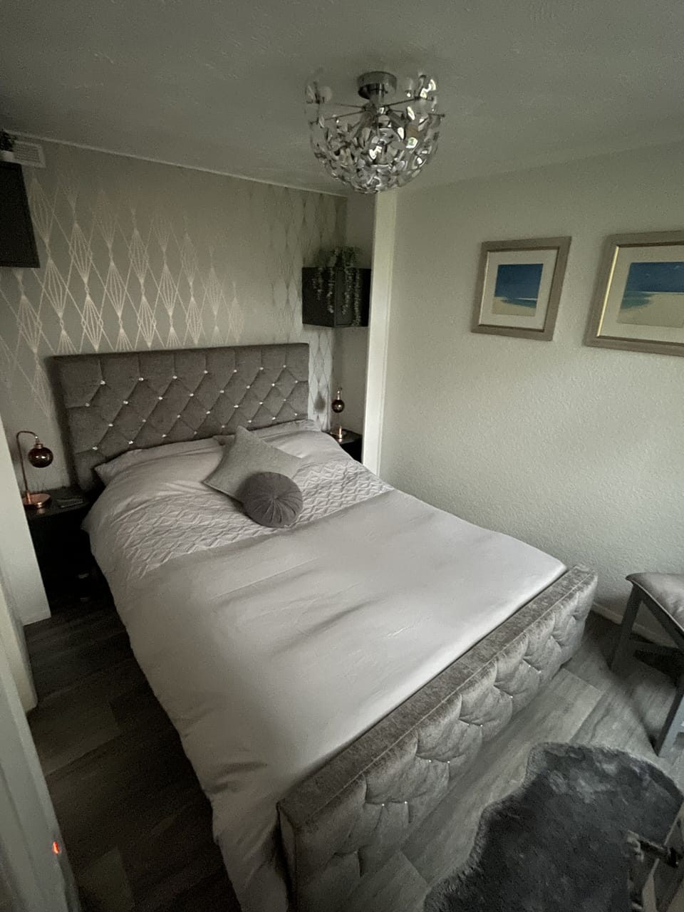 Delux double bed for restful night sleep