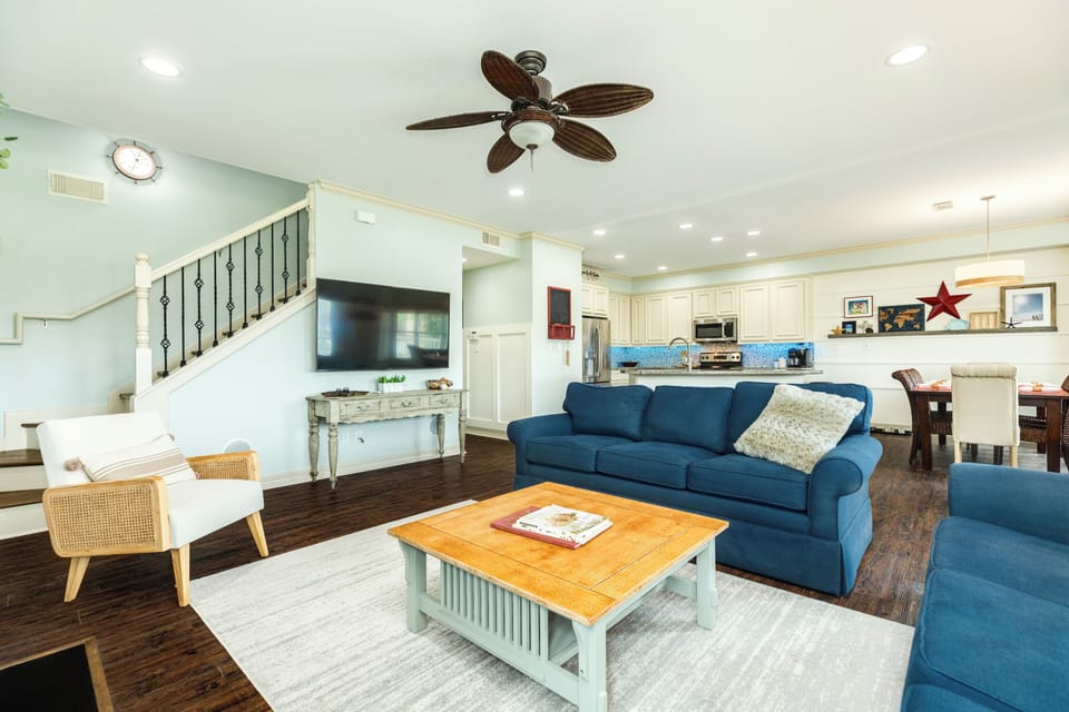 Open living area makes spending time together a breeze