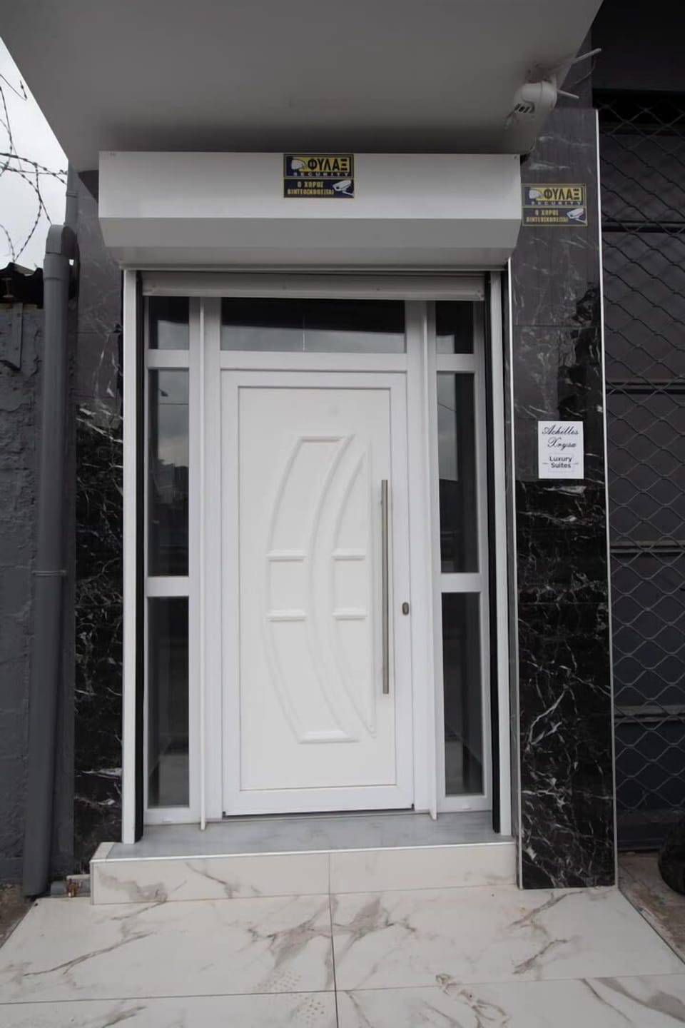 Private Building Entrance with Intercom Access
Well-lit and secure building entry for peace of mind during your stay.