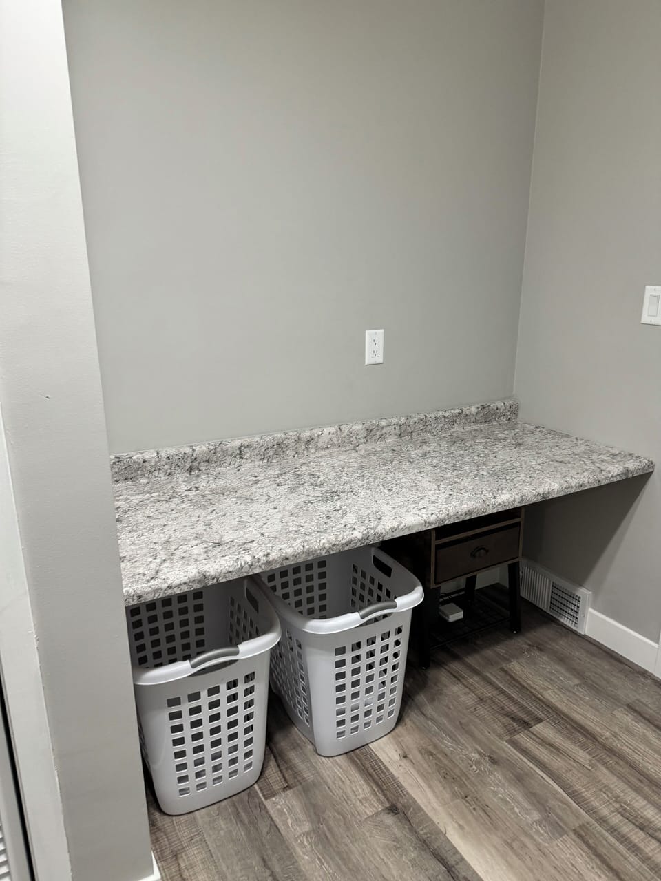 Laundry room Folding table/private office area