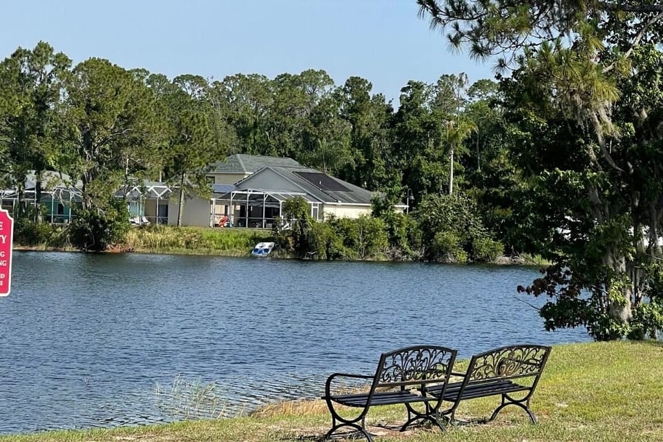 view of neighborhood lake