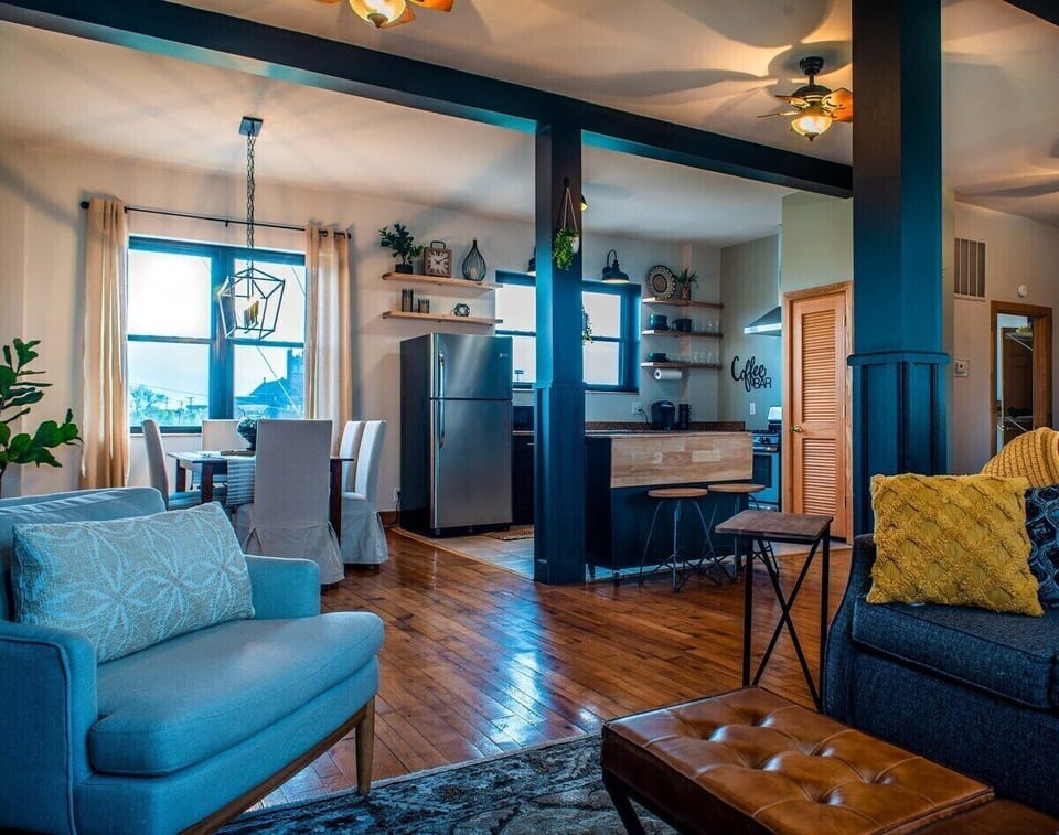 Open living area. 