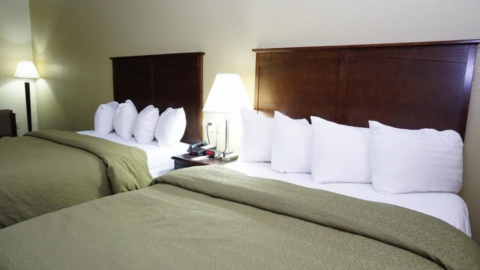Sink into crisp linens and enjoy a restful night’s sleep.