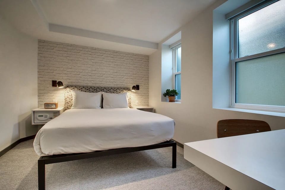 Bedroom. Interior and views may vary by availability.