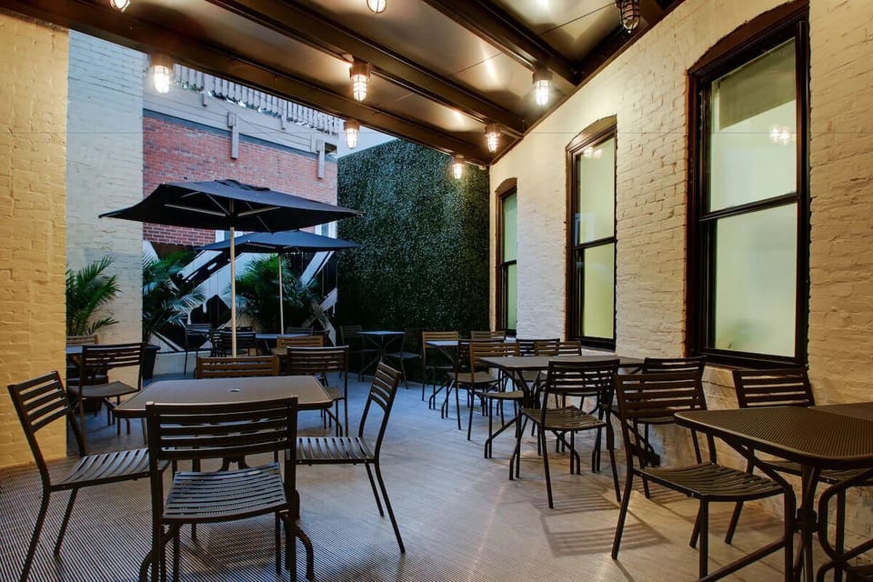 Outdoor dining area