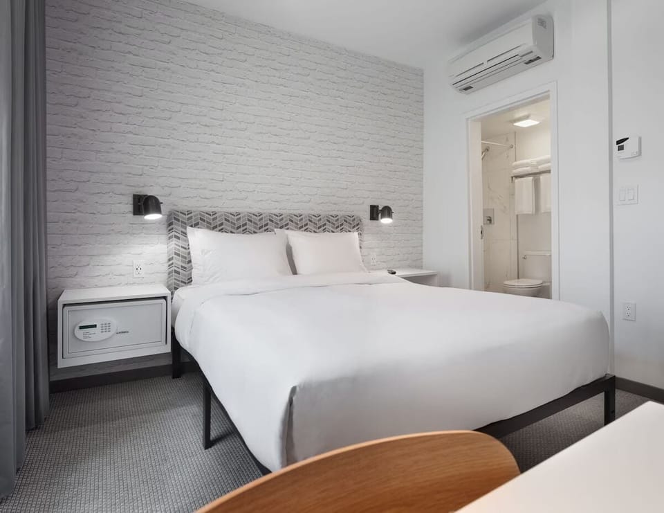 Bedroom. Interior and views may vary by availability.