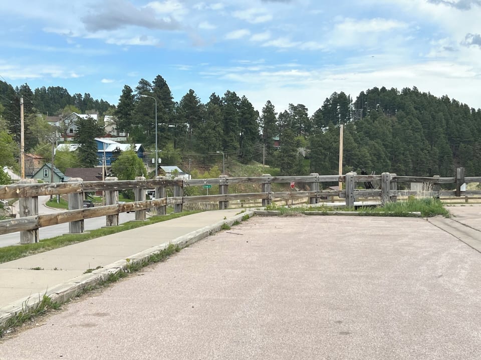 Parking lot across street