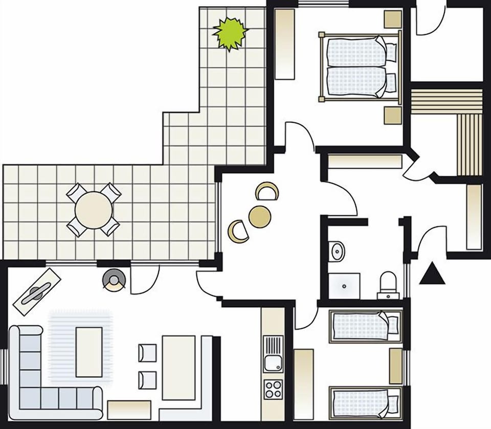 Reiher 18 - Gemütlicher Ferienbungalow für 4 Personen mit Eigener Sauna House in Rechlin