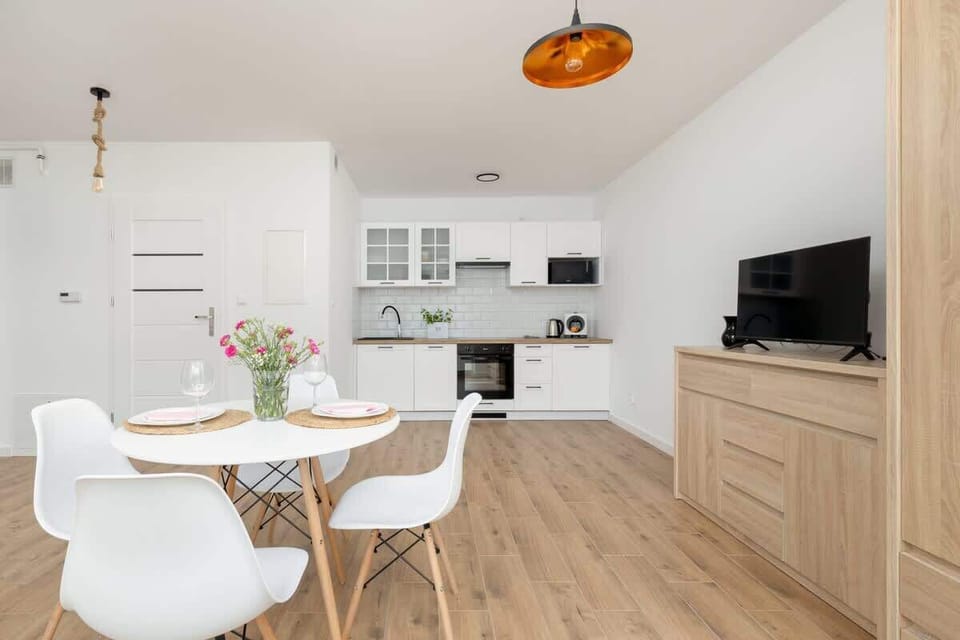 Kitchentte with a capsule coffee machine.