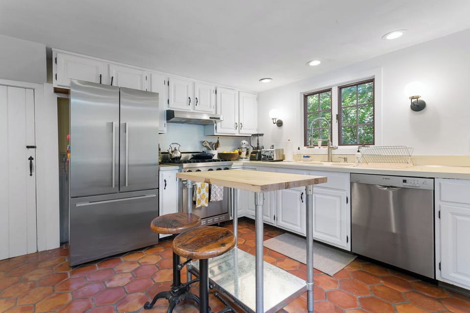 Kitchen is fully stocked including KitchenAid mixer, Ninja blender.