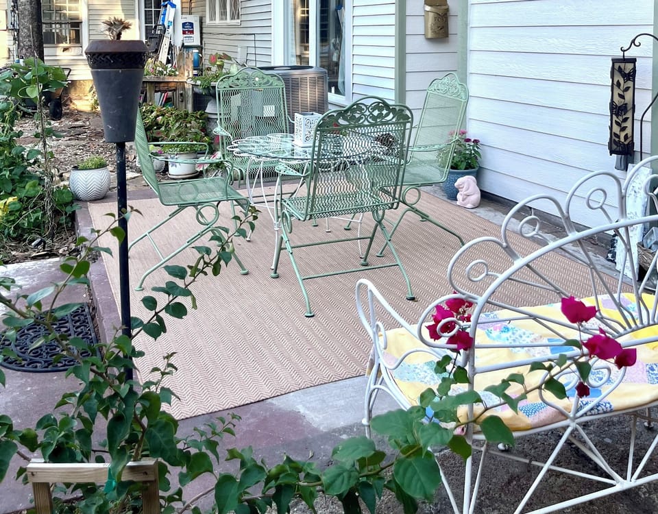 Charming patio, garden, private parking- all just outside your private entrance!
