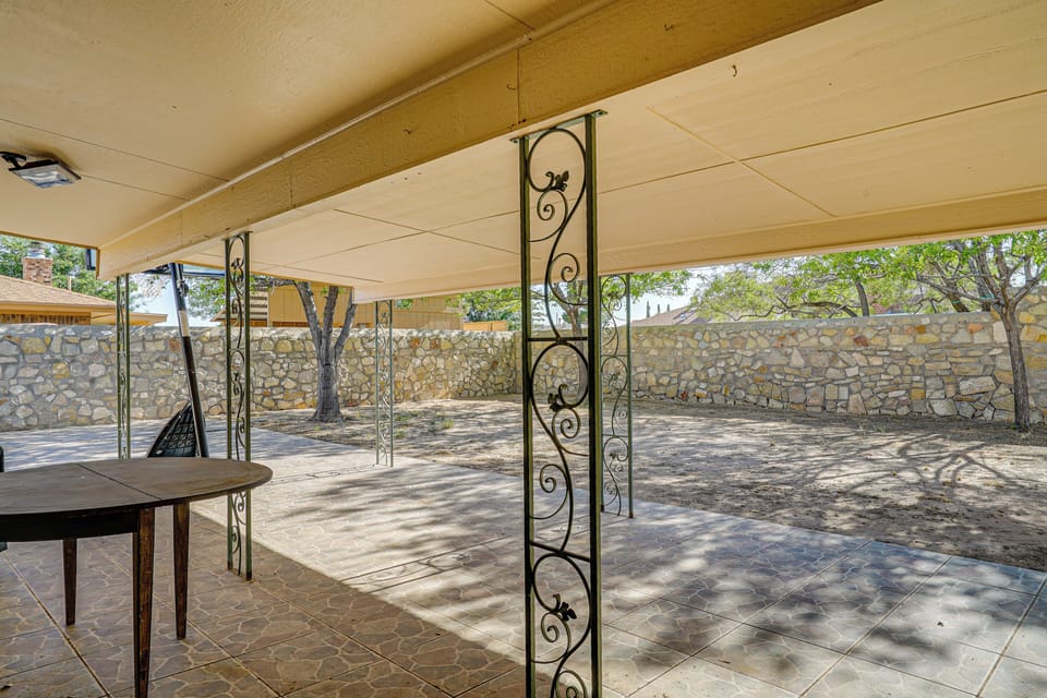 Covered Patio | Charcoal Grill