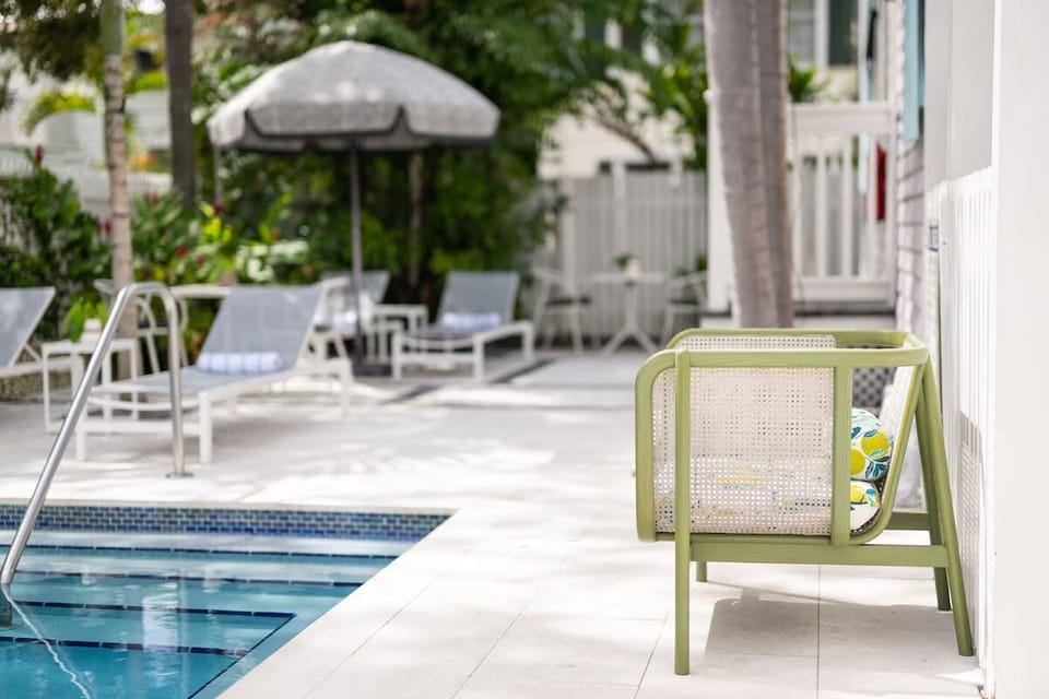 Stretch out in the sun with relaxing poolside seating all day.