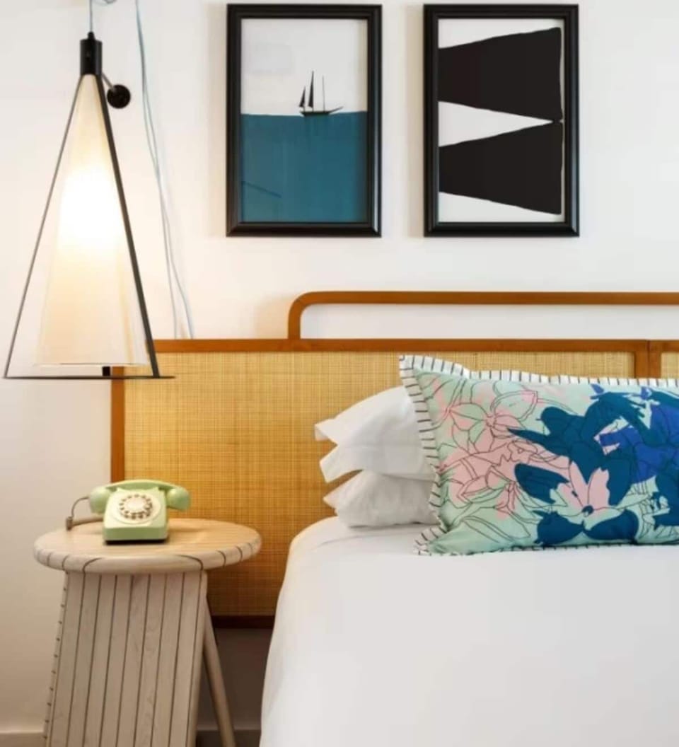 Unwind beside soft lighting and curated, boutique-style details.