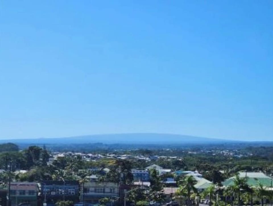 View of downtown Hilo from our condo.