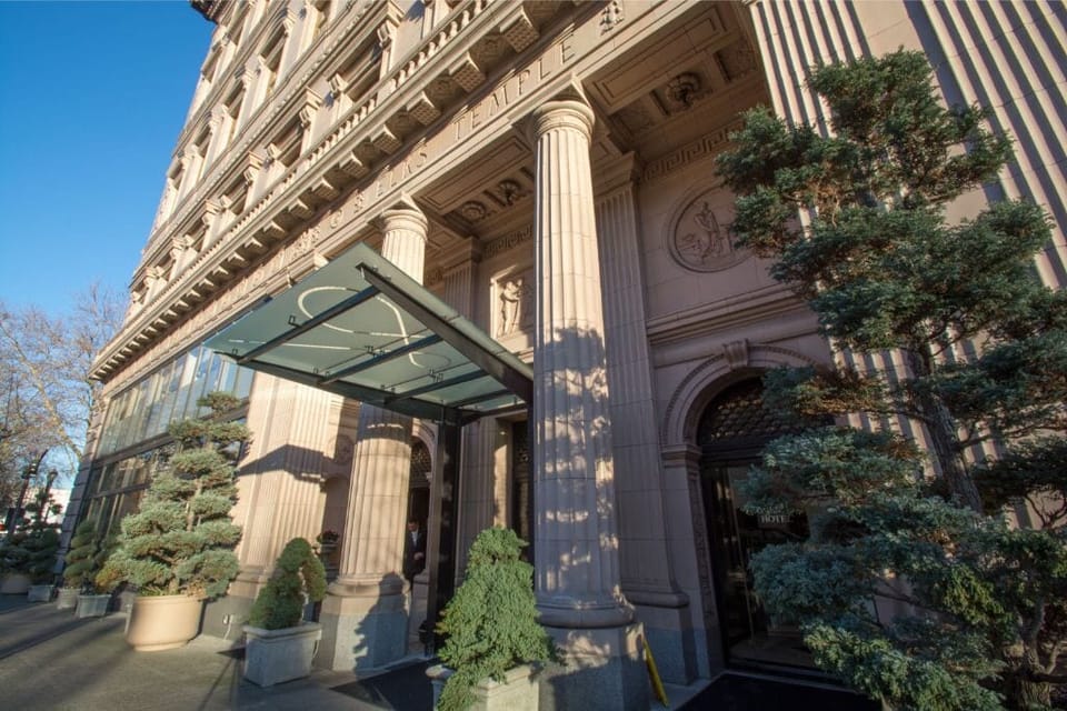 Experience the grandeur of the building's exterior, with its classic design and elegant features, offering a glimpse of the luxury within.