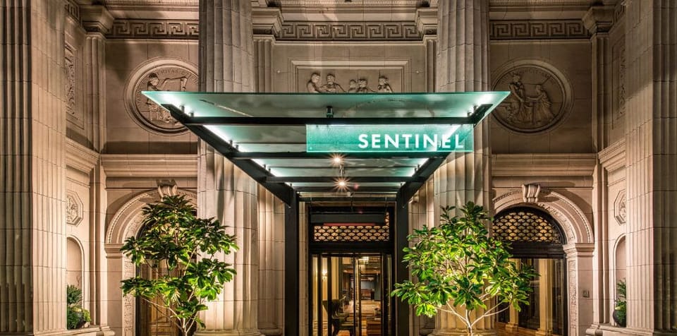 Be greeted by the magnificent entrance, highlighted by beautiful columns and lush greenery, creating an inviting first impression.