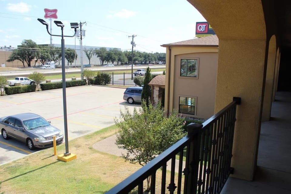 Step outside and take in open views and easy parking.