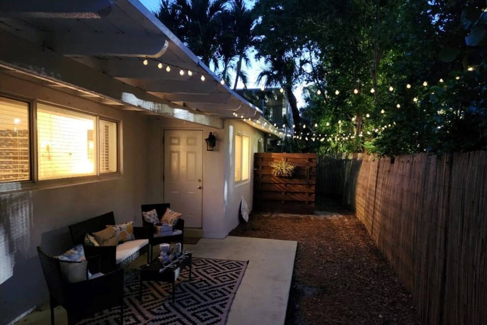 Private patio area