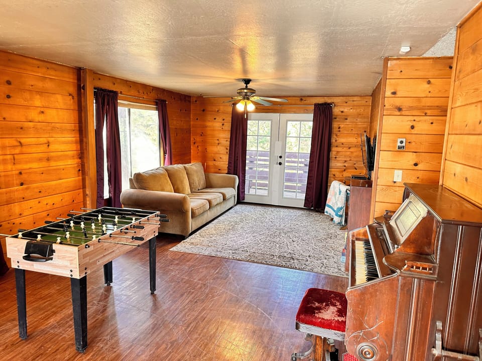 Lift off the foosball top, its a whole game table!