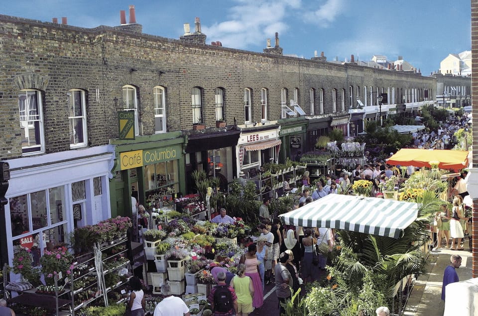 The famous Columbia Road Flower Market
