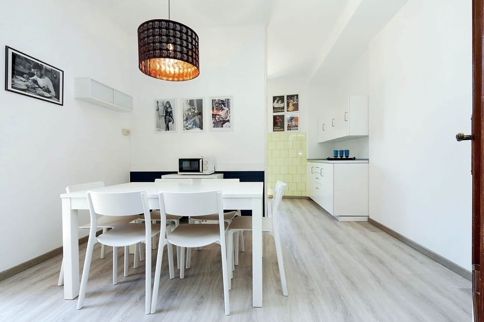 Living room and kitchen