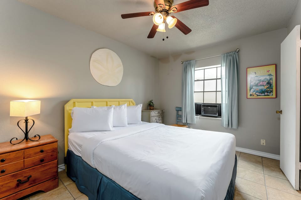 Our pool suite has a bedroom and bathroom with window air condition unit for the VIPs who want to be near the pool!