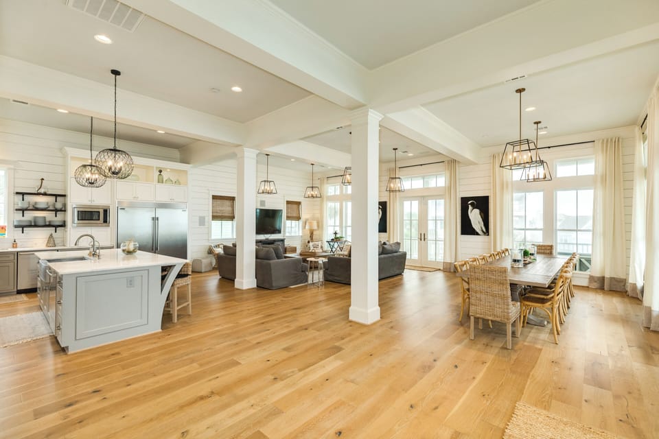 Spacious bright and airy main level living area