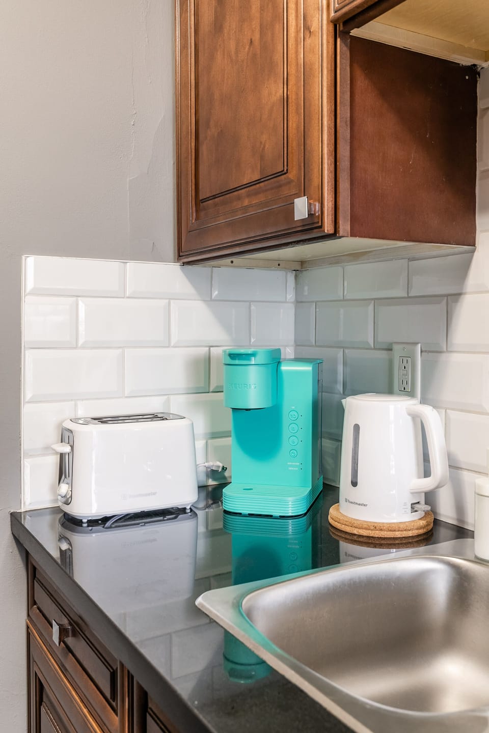 Kitchen Essentials: Coffee Maker, Toaster, And Electric Kettle