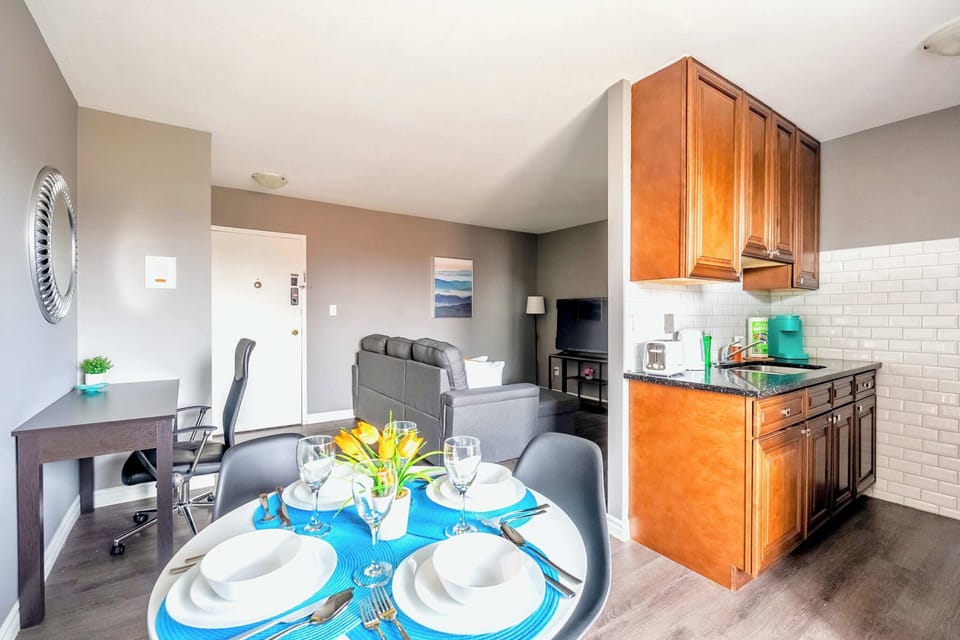 Dining Area With Seating For Four, Perfect For Shared Meals And Gatherings
