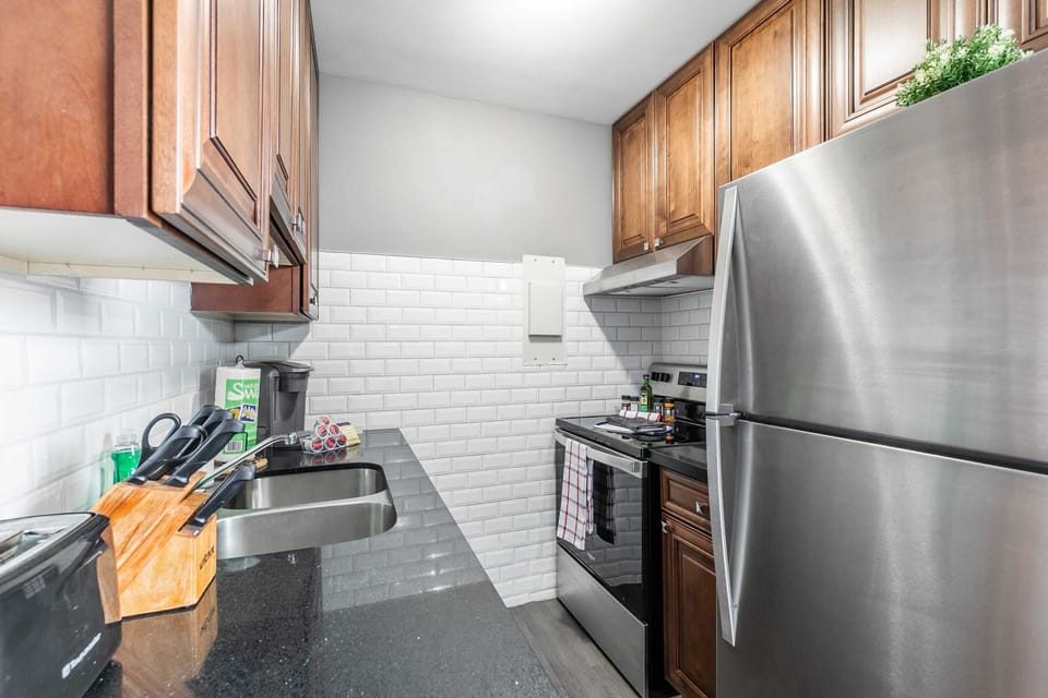 Fully Equipped Kitchen With Modern Appliances
