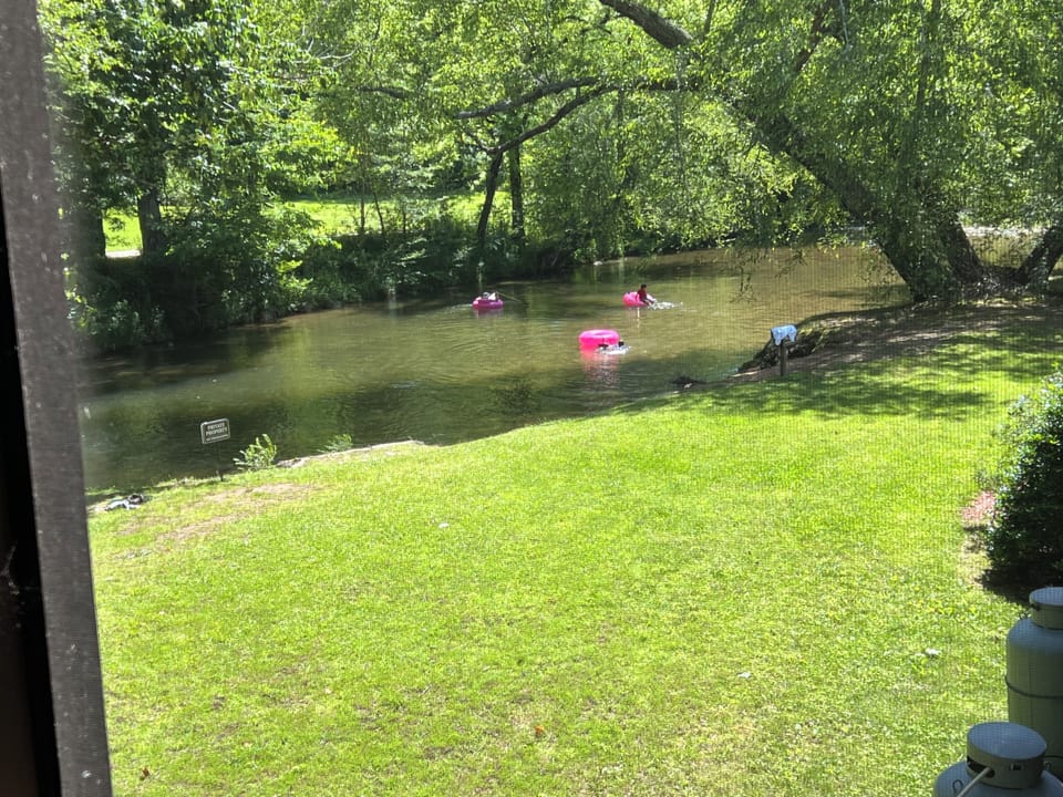 Chattahoochee River tubing out back