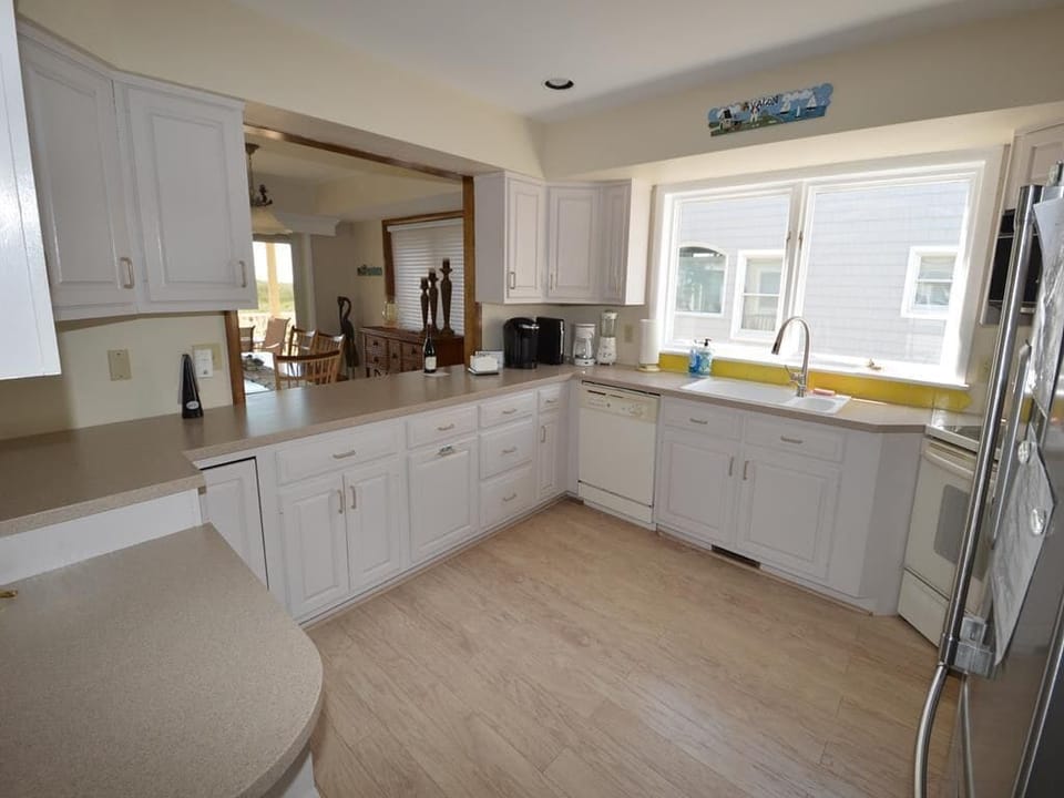 Spacious kitchen with a large pantry
